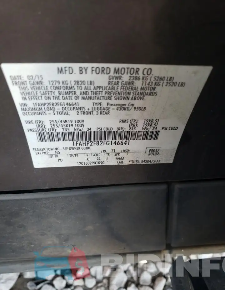 1FAHP2F82FG146641 Photo# 12