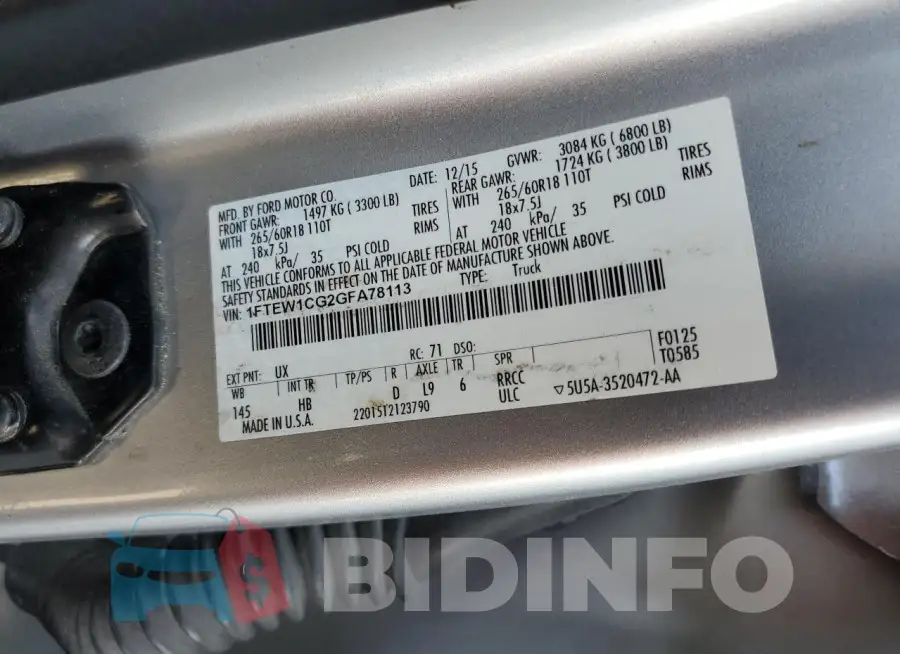 1FTEW1CG2GFA78113 Photo# 12