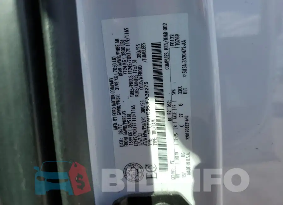 1FTFW1E56JFA36275 Photo# 12