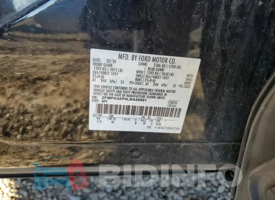 2FMPK4AP4LBA66691 Photo# 13
