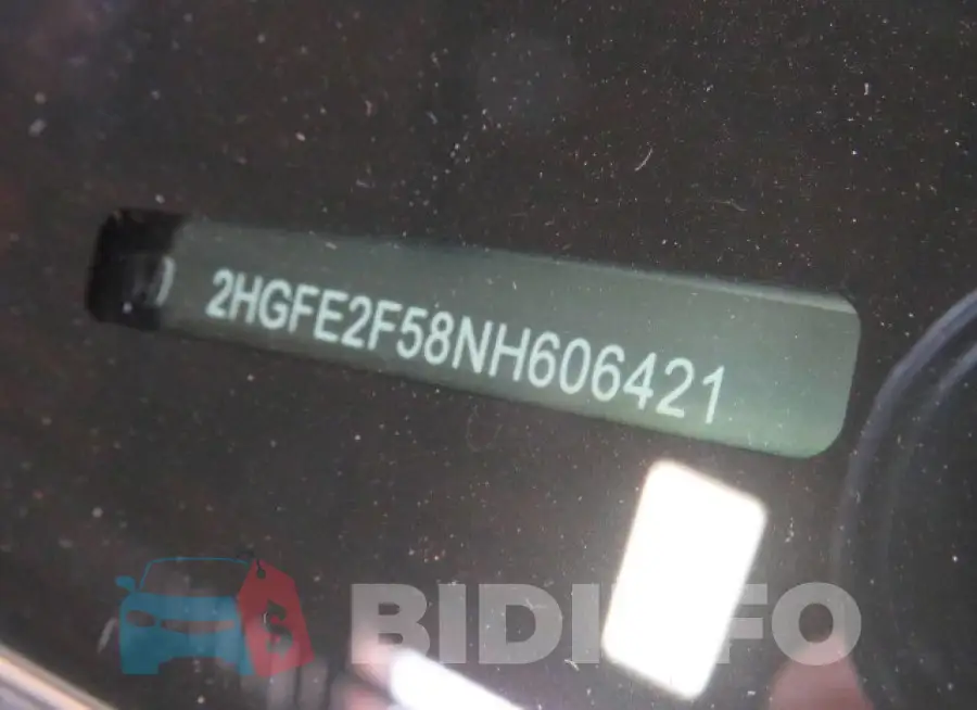 2HGFE2F58NH606421 Photo# 10