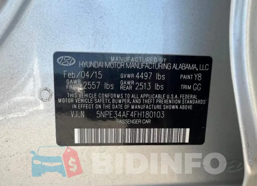 5NPE34AF4FH180103 Photo# 10