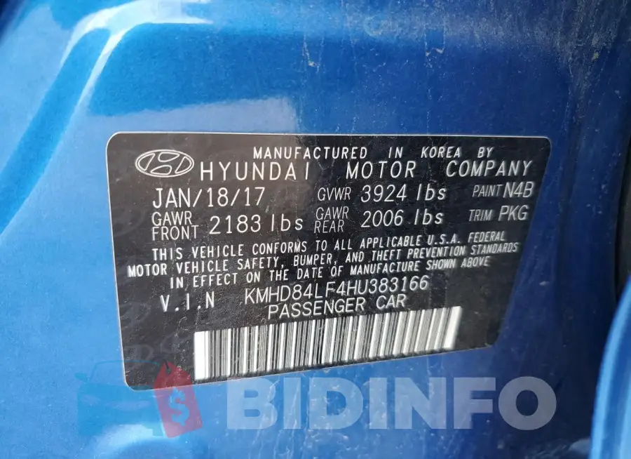 KMHD84LF4HU383166 Photo# 12