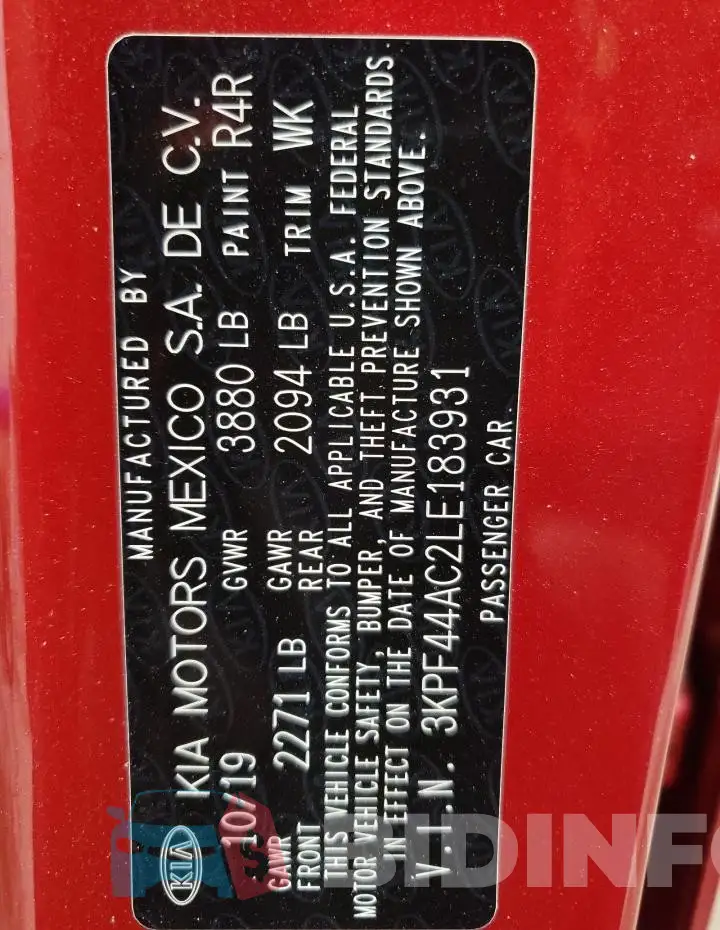 3KPF44AC2LE183931 Photo# 12