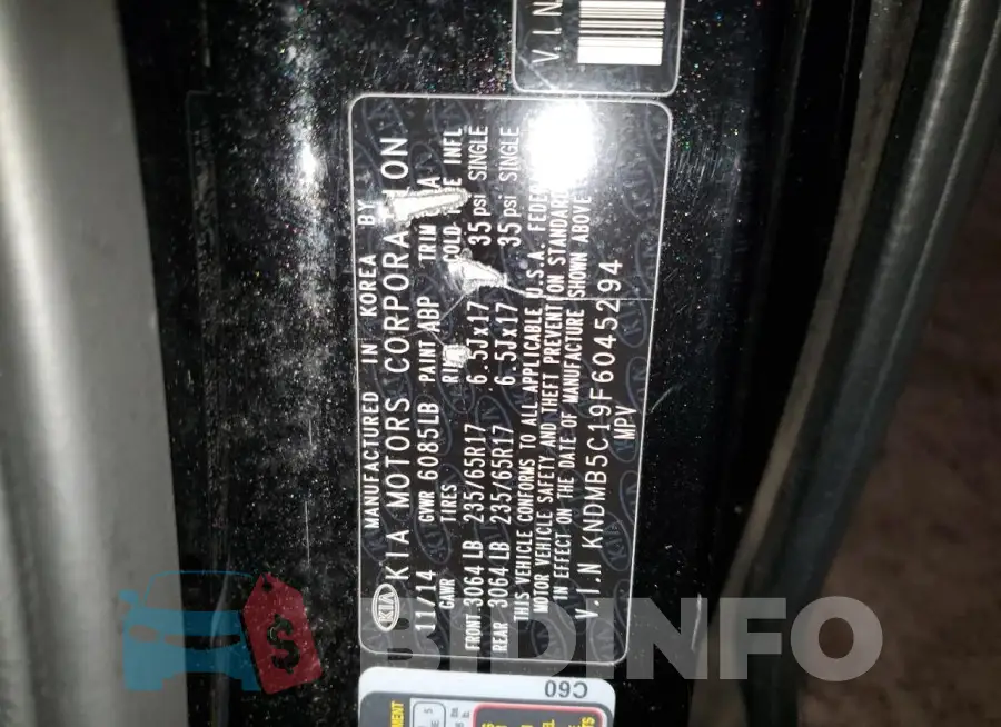 KNDMB5C19F6045294 Photo# 13