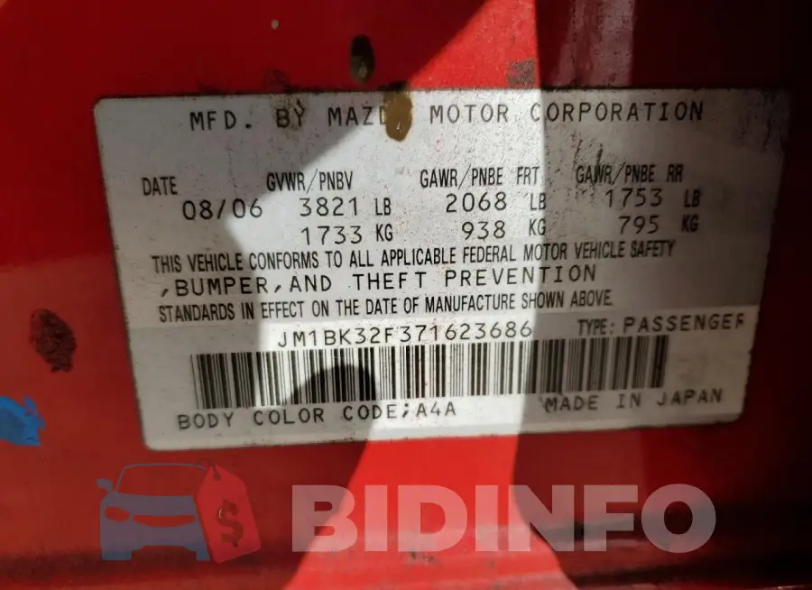 JM1BK32F371623686 Photo# 13