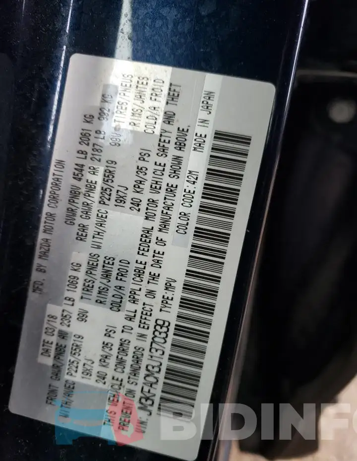 JM3KFACM3J1370339 Photo# 12