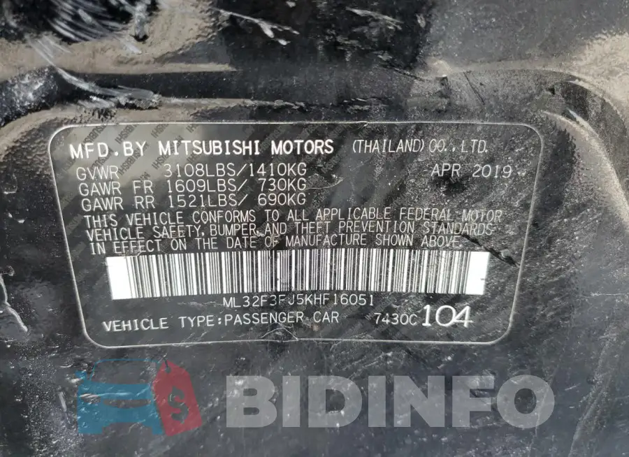 ML32F3FJ5KHF16051 Photo# 13