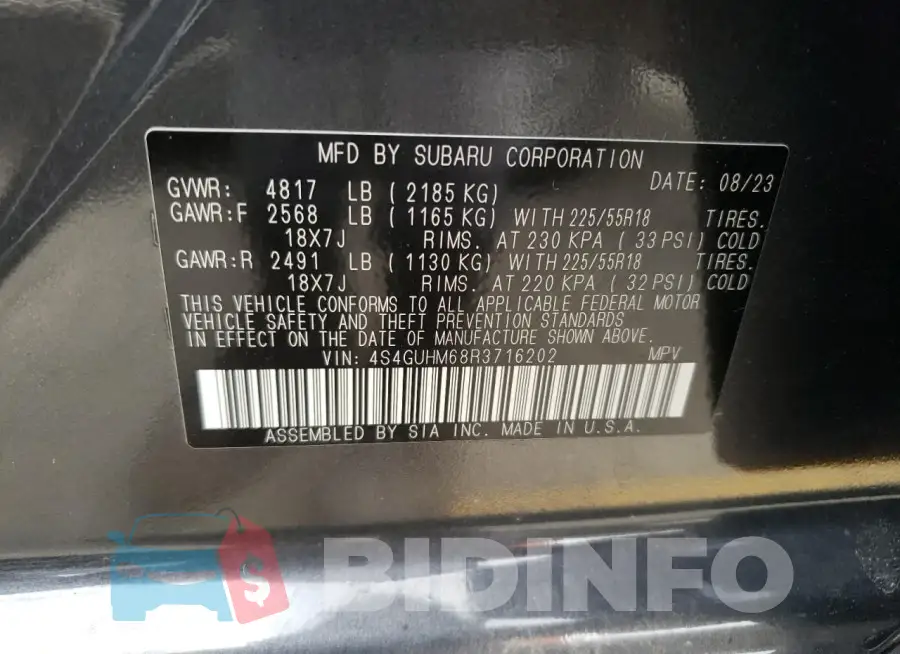 4S4GUHM68R3716202 Photo# 13