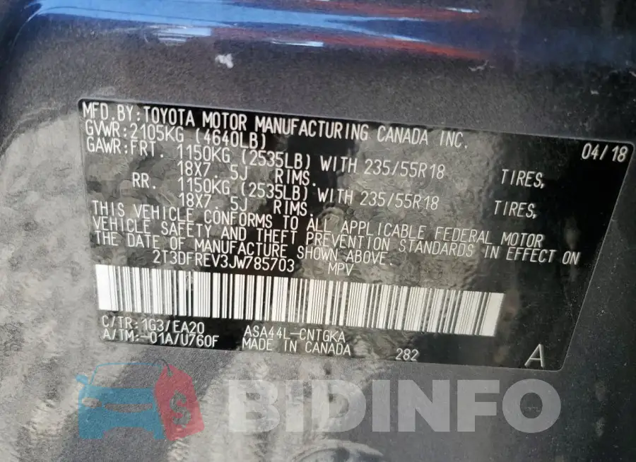 2T3DFREV3JW785703 Photo# 13