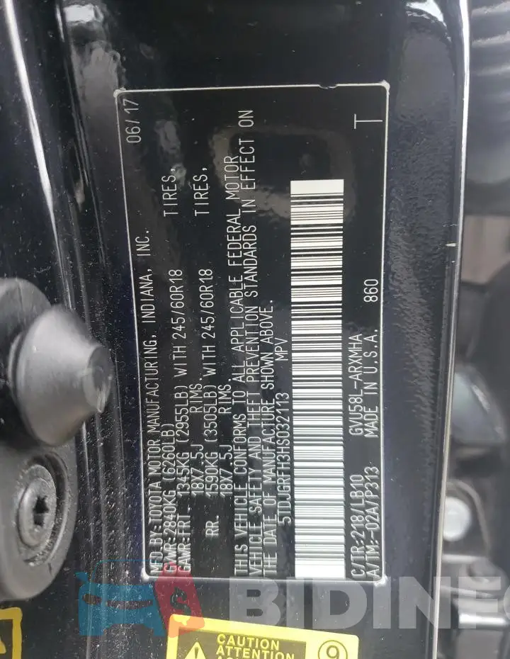 5TDJGRFH3HS032113 Photo# 12