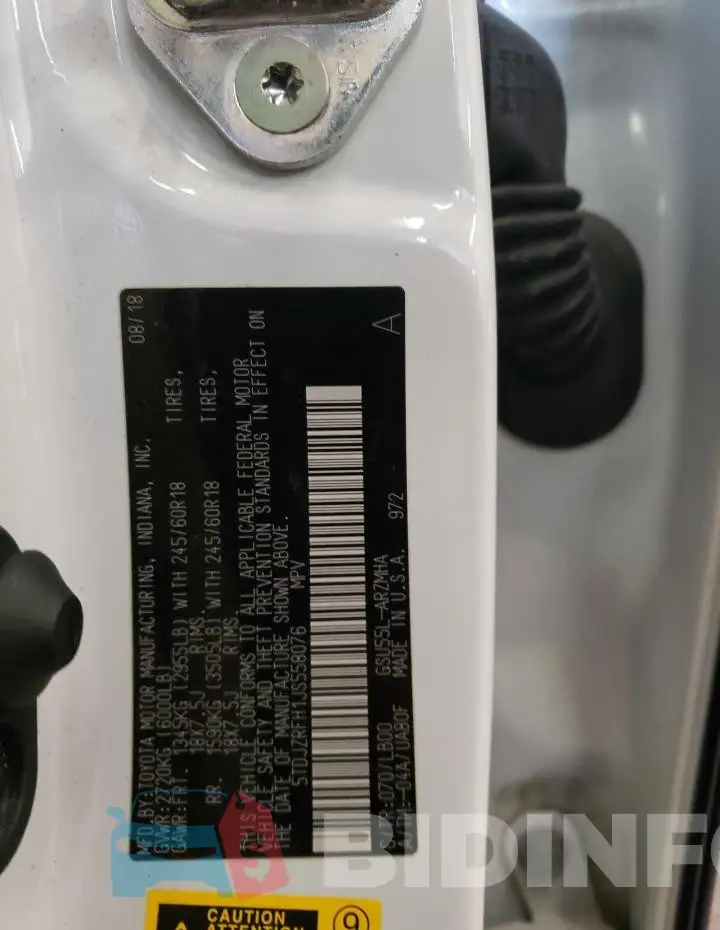5TDJZRFH1JS558076 Photo# 13
