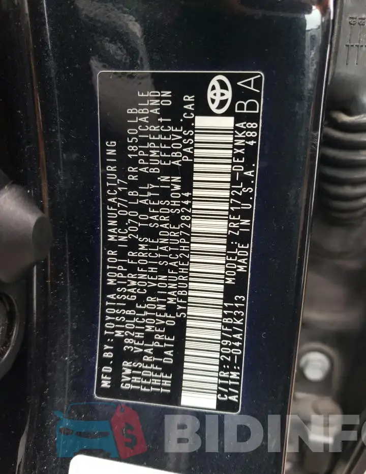 5YFBURHE2HP728244 Photo# 13