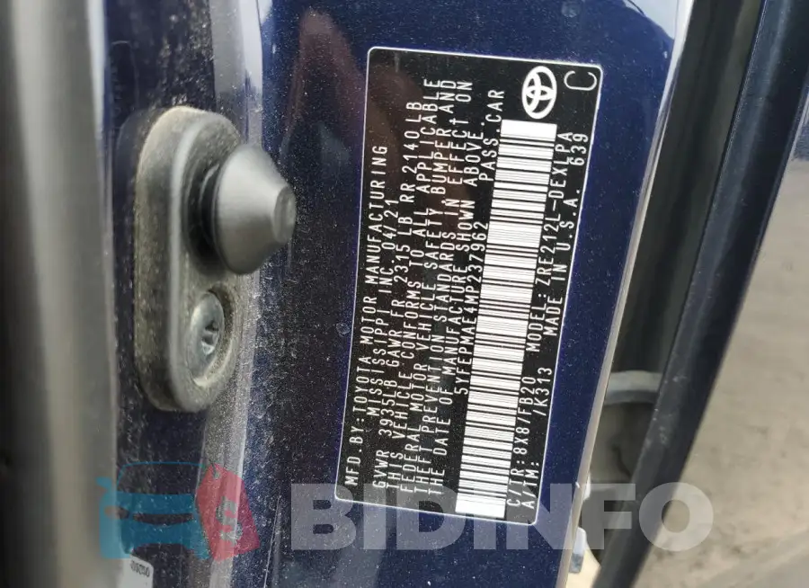 5YFEPMAE4MP237962 Photo# 12