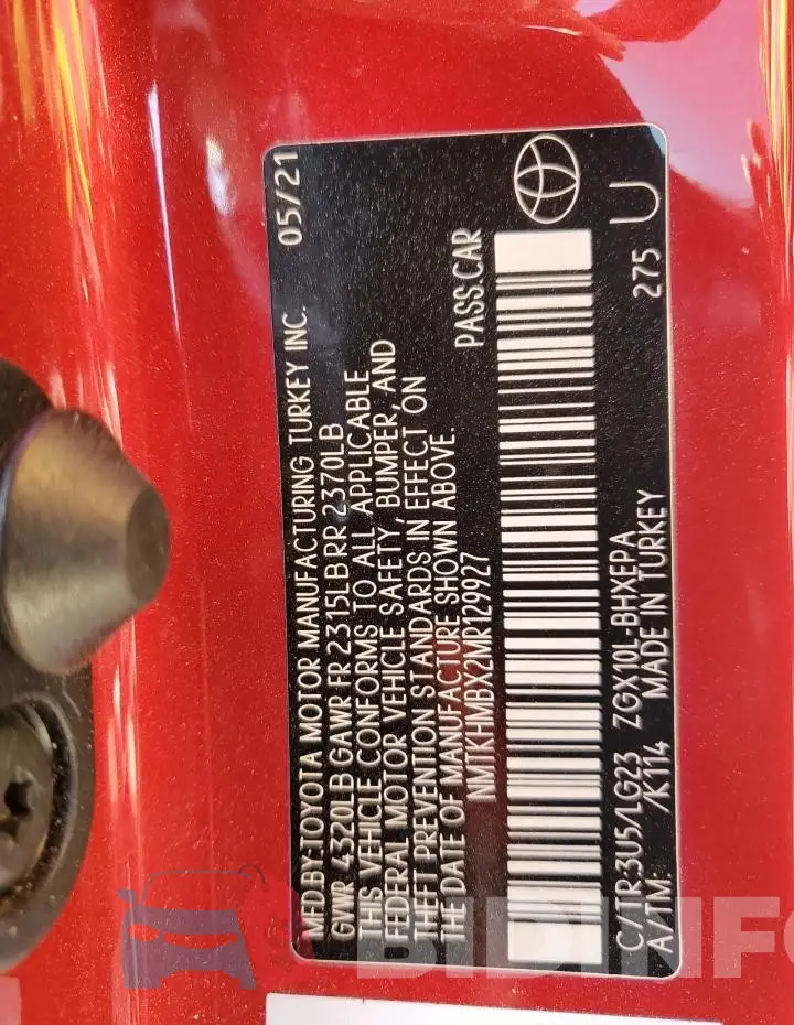 NMTKHMBX2MR129927 Photo# 13