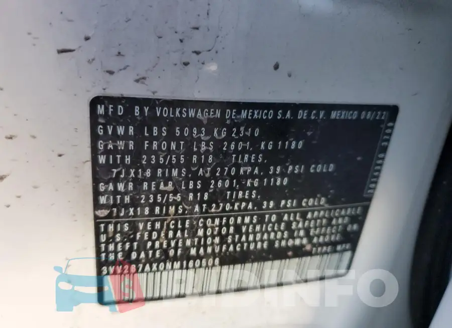 3VV2B7AX0NM160506 Photo# 13