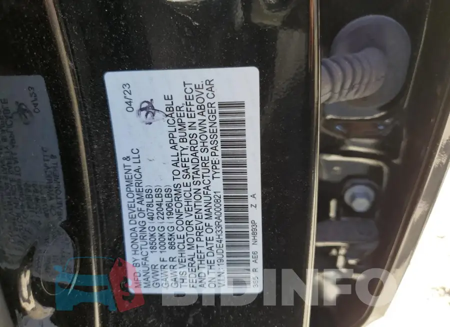 19UDE4H33RA000821 Photo# 12