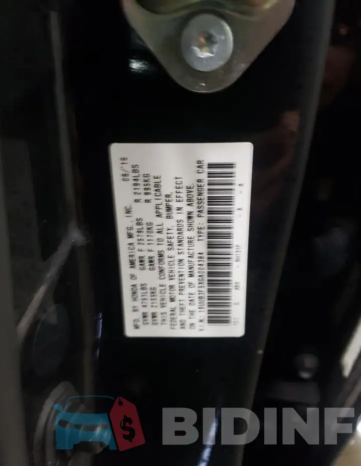19UUB3F5XGA004384 Photo# 12