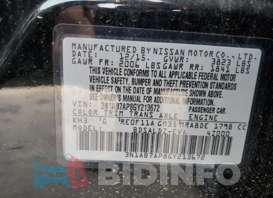 3N1AB7AP8GY213672 Photo# 12