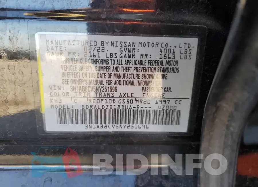3N1AB8CV5NY251696 Photo# 12