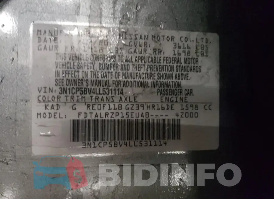 3N1CP5BV4LL531114 Photo# 12