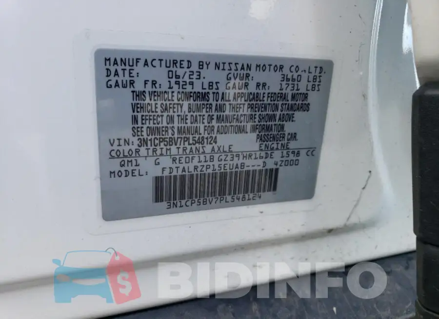3N1CP5BV7PL548124 Photo# 13