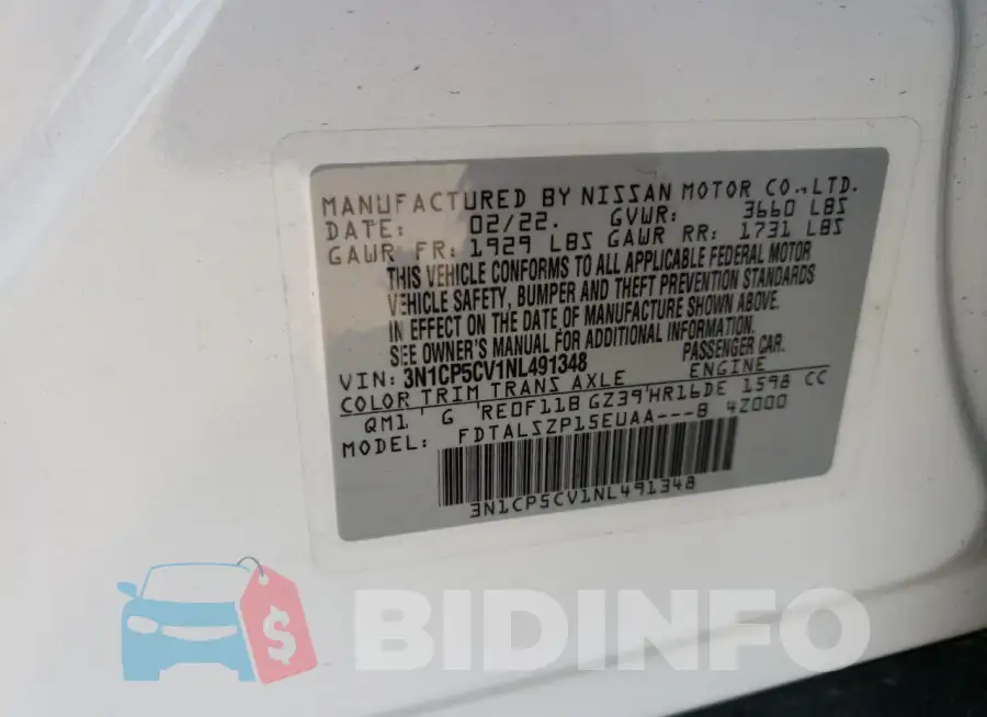 3N1CP5CV1NL491348 Photo# 12