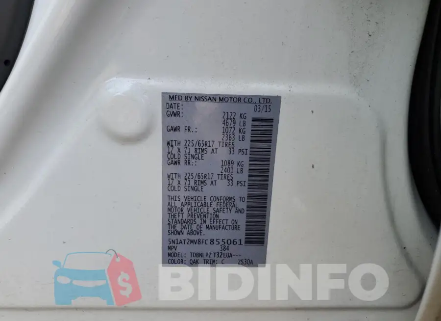 5N1AT2MV8FC855061 Photo# 13