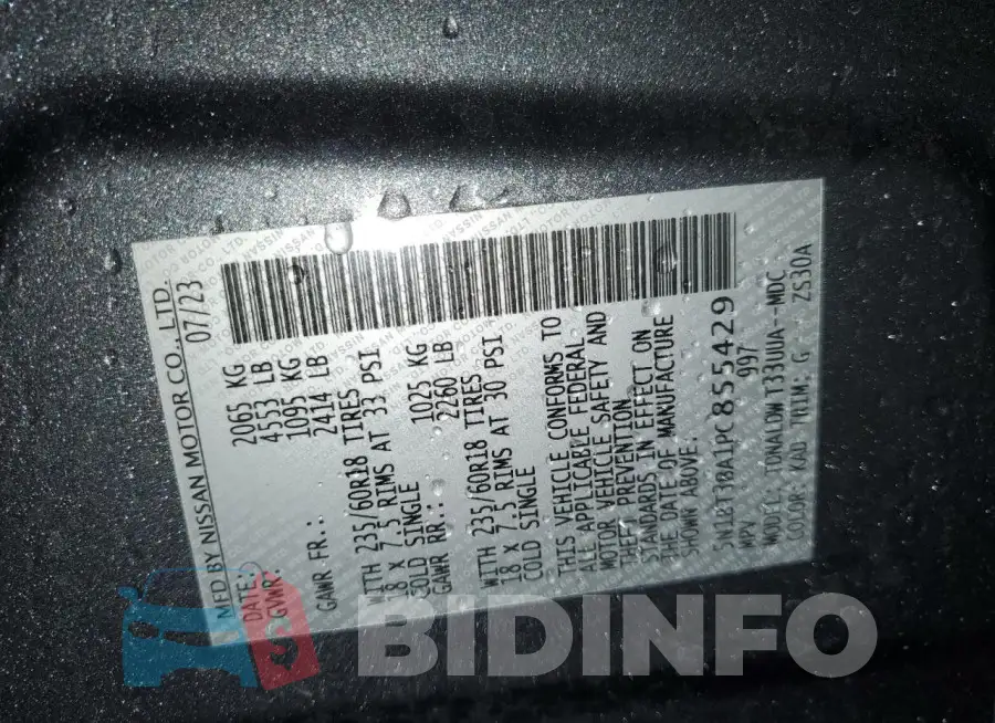 5N1BT3BA1PC855429 Photo# 14