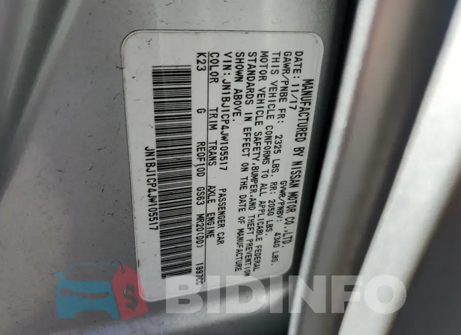 JN1BJ1CP4JW105517 Photo# 13