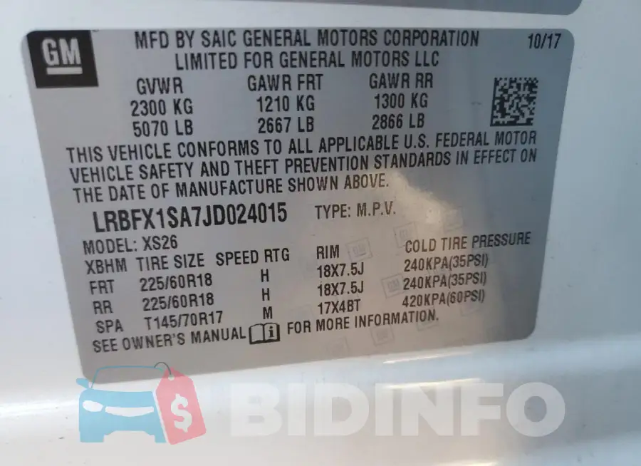LRBFX1SA7JD024015 Photo# 13