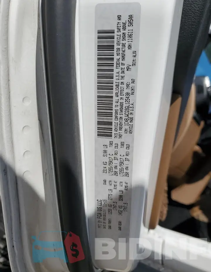 1C4BJWCG9GL125430 Photo# 12