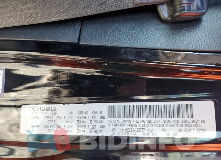 1C4HJXDG0JW129757 Photo# 12