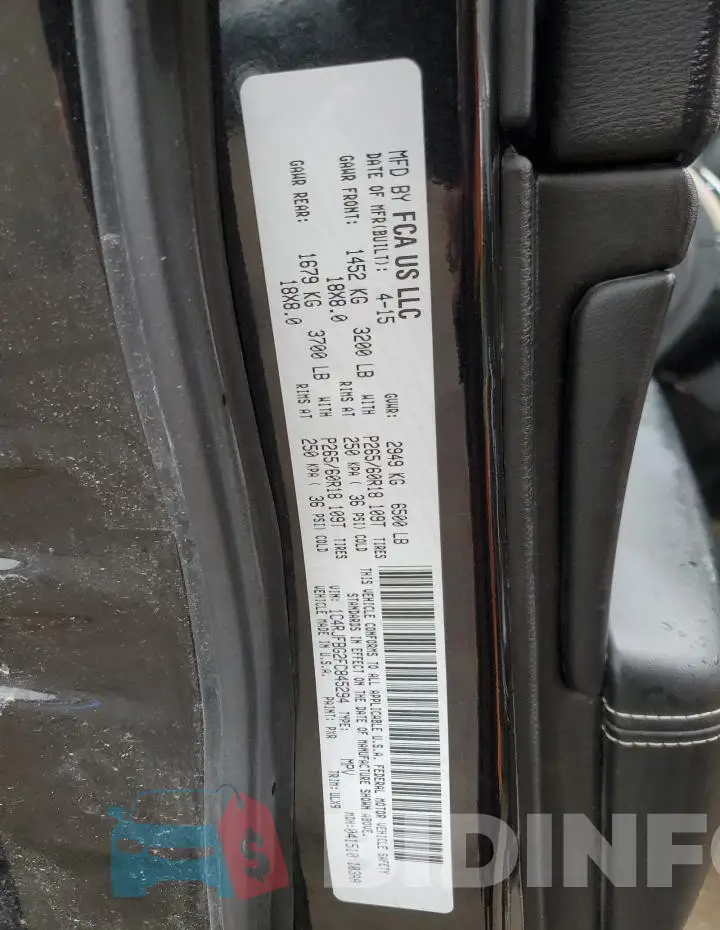 1C4RJFBG2FC845294 Photo# 12