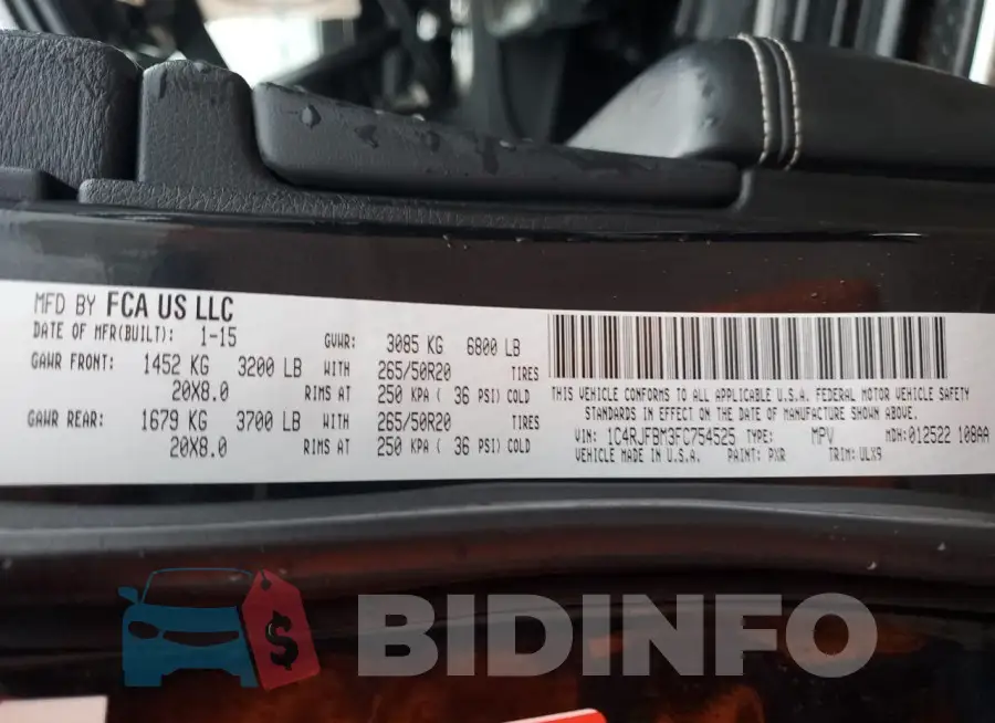 1C4RJFBM3FC754525 Photo# 14
