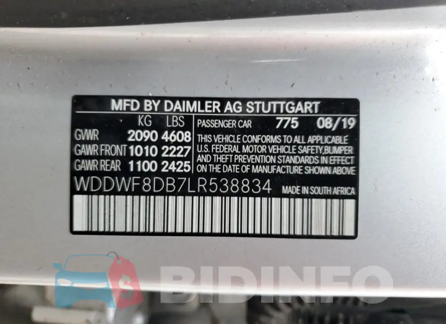 WDDWF8DB7LR538834 Photo# 13