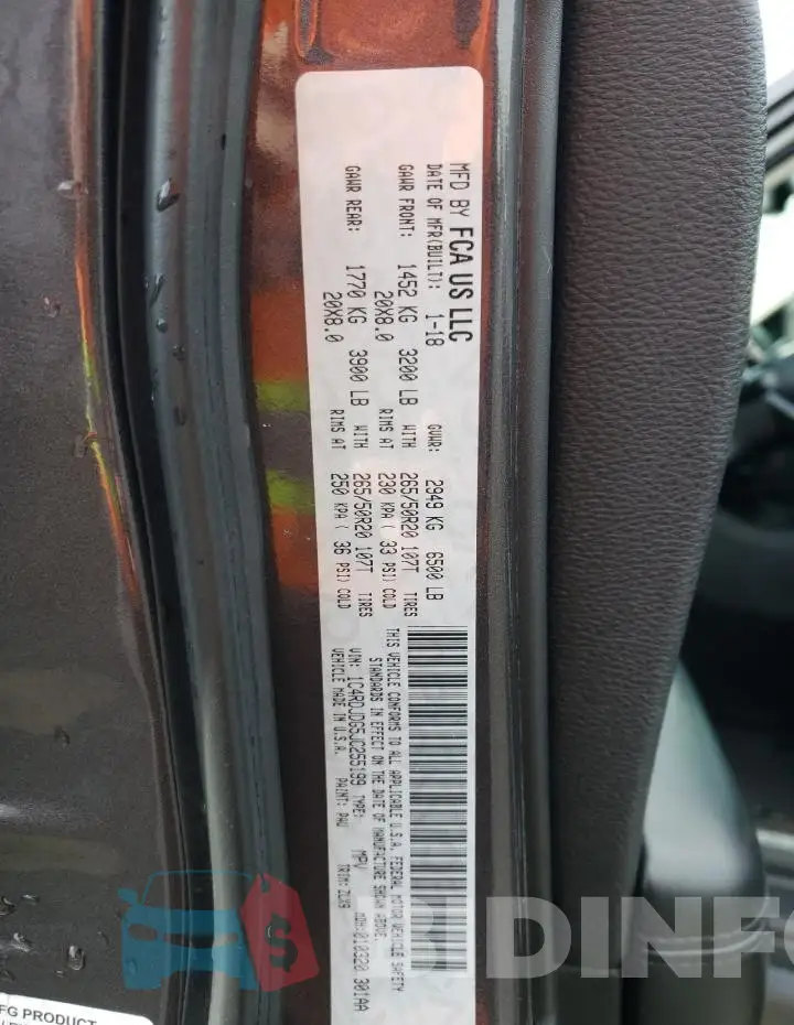 1C4RDJDG5JC255199 Photo# 13