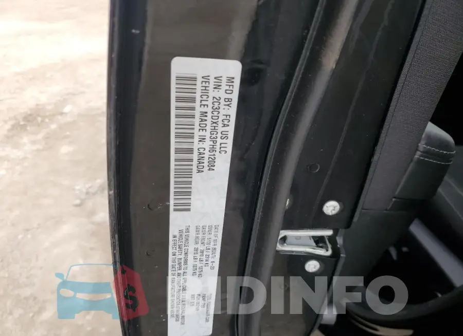 2C3CDXHG3PH612084 Photo# 12