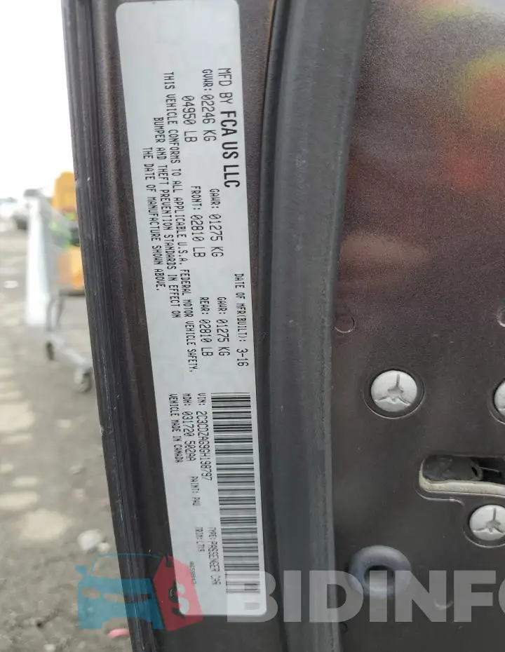 2C3CDZAG9GH198797 Photo# 12