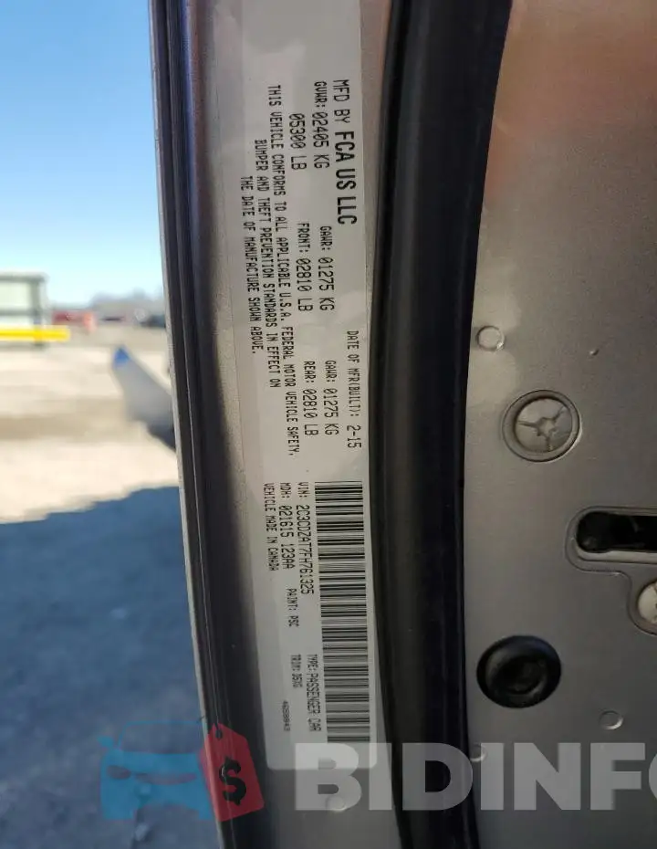 2C3CDZAT7FH761325 Photo# 12