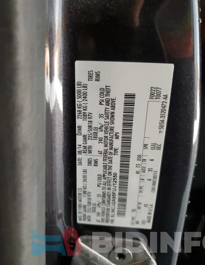 5LMCJ2A95FUJ12550 Photo# 12