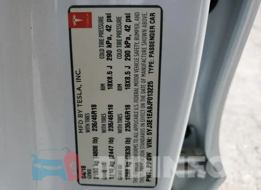 5YJ3E1EA9JF013225 Photo# 12