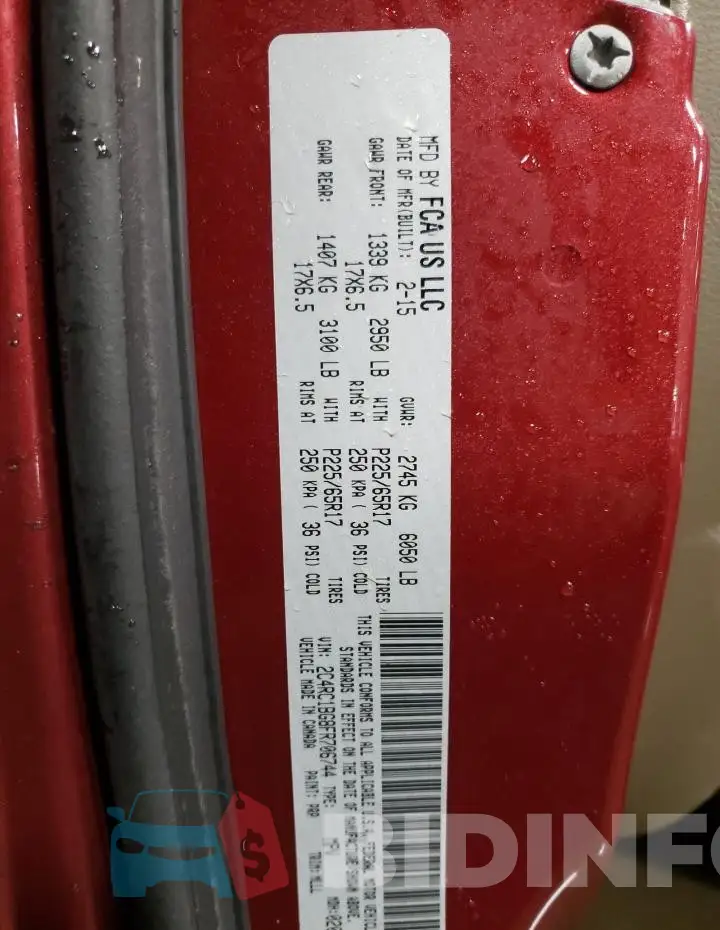 2C4RC1BG8FR706744 Photo# 13