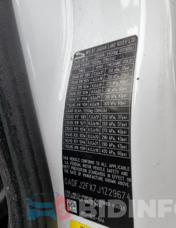 SADFJ2FX7J1Z29674 Photo# 13