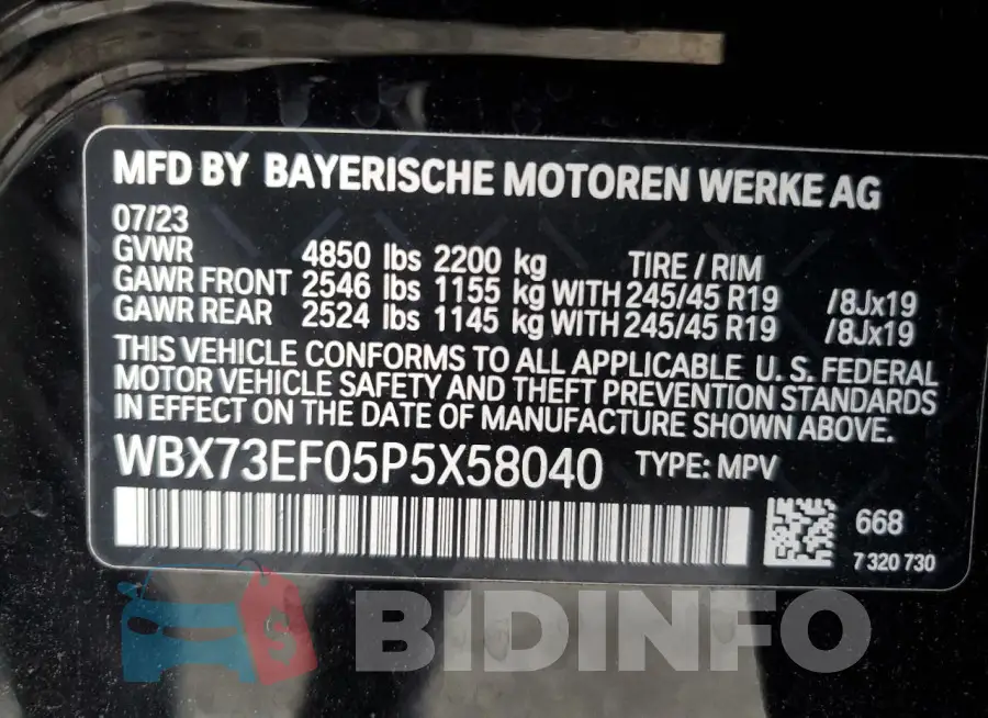 WBX73EF05P5X58040 Photo# 14