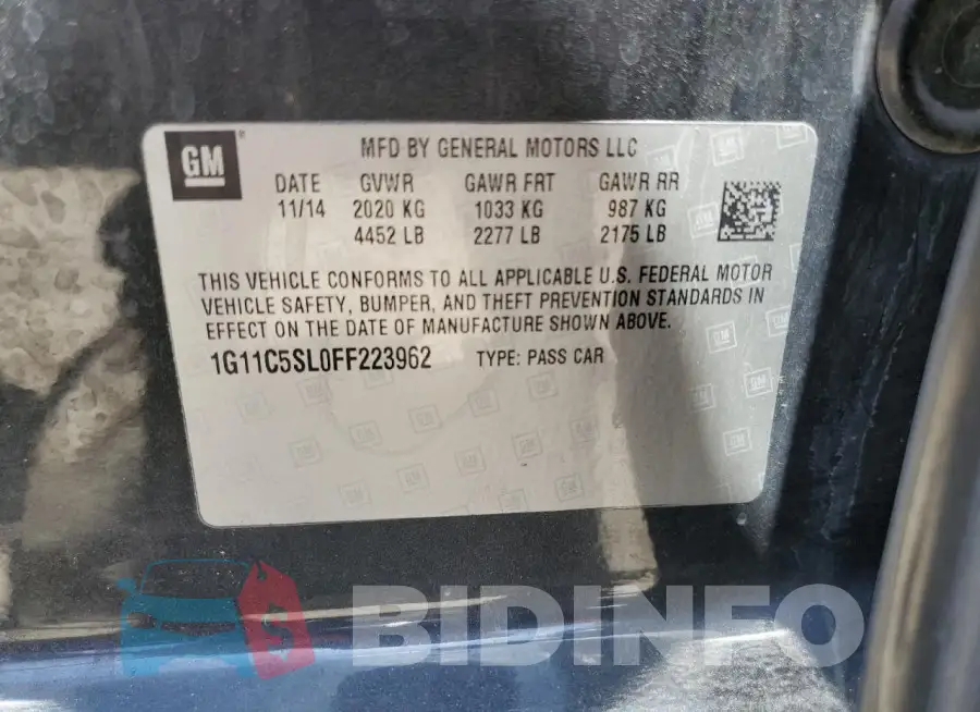 1G11C5SL0FF223962 Photo# 12