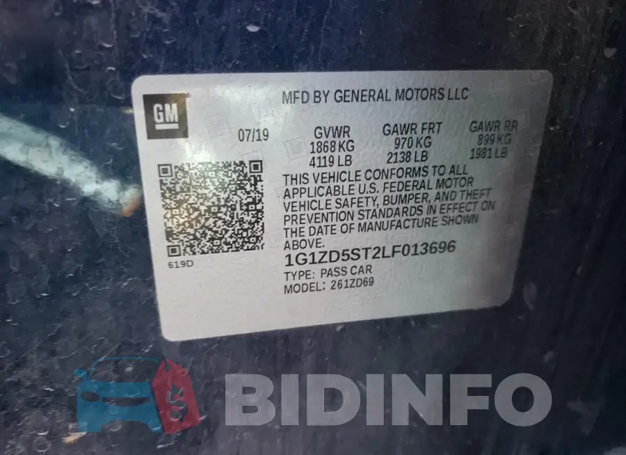 1G1ZD5ST2LF013696 Photo# 12