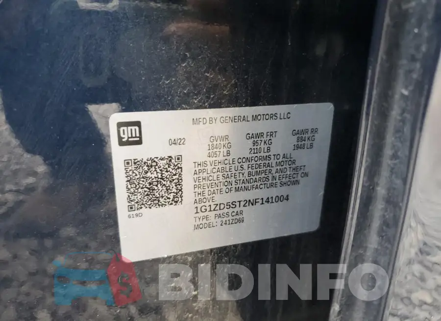 1G1ZD5ST2NF141004 Photo# 12
