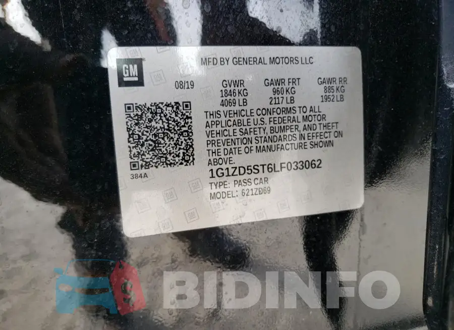 1G1ZD5ST6LF033062 Photo# 12
