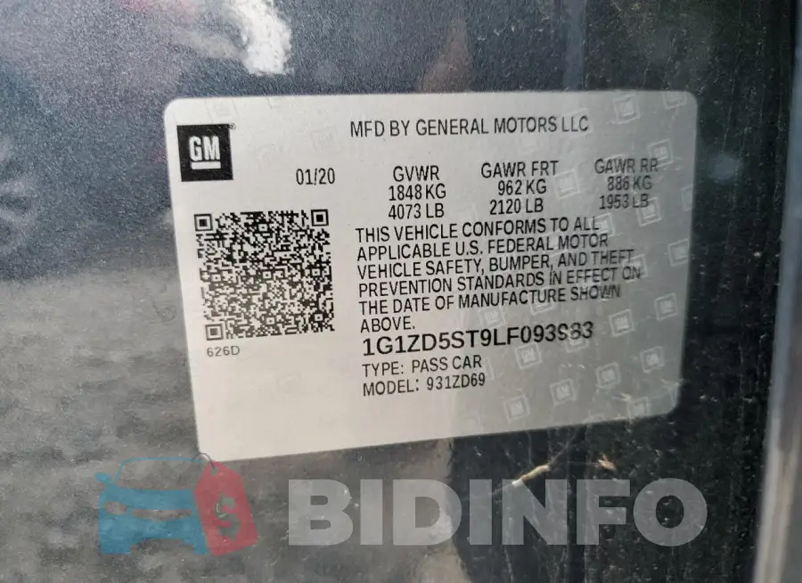 1G1ZD5ST9LF093983 Photo# 12